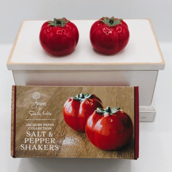 Jacques Pepin Dining Nwt Jacques Pepin Tomato Salt Pepper Shakers